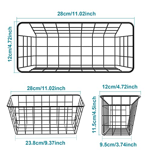 Hanging Kitchen Baskets Wire Storage Basket Over the Cabinet Door Organizer