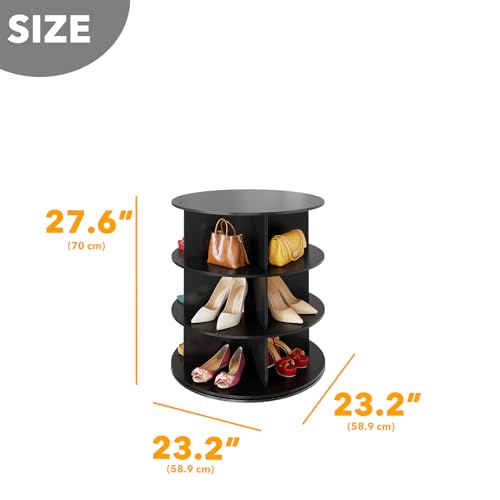 7 Tier Rotating Shoe Rack Tower