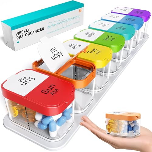 Extra Large Weekly Pill Organizer 2 Times A Day