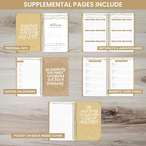 Hardcover Contacts Address Books