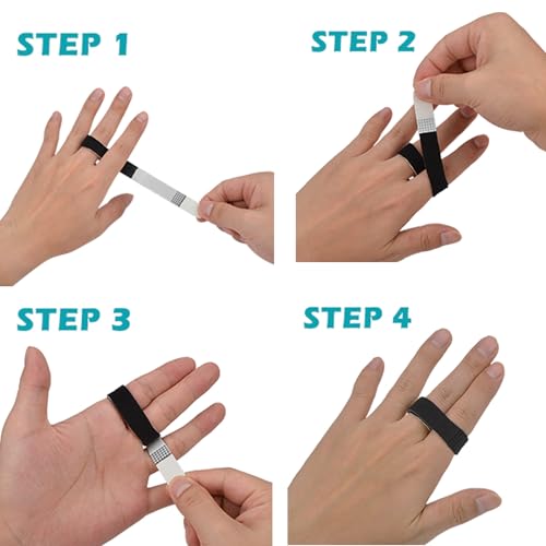 12 Pack Buddy Tape Finger Straps with Padded No