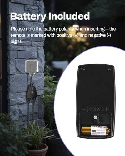 Outdoor Wireless Remote Control Outlet Plug