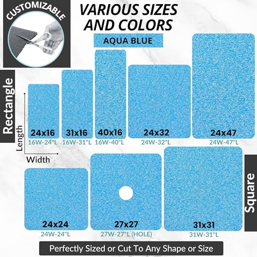 Non Slip Shower Mat Soft PVC Loofah Inside or Outside Showers