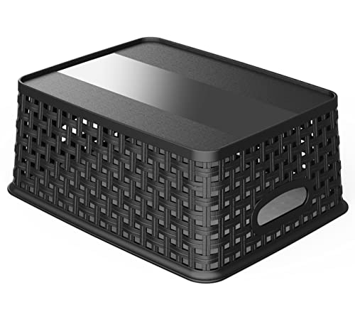 Woven Plastic Storage Organizer Baskets