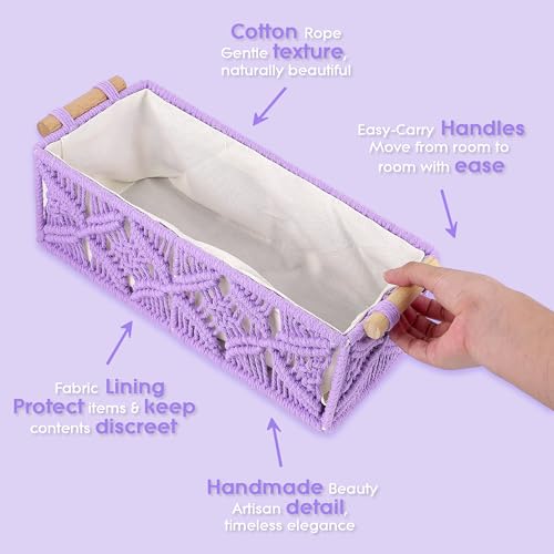 Macrame Storage Baskets Set of 2