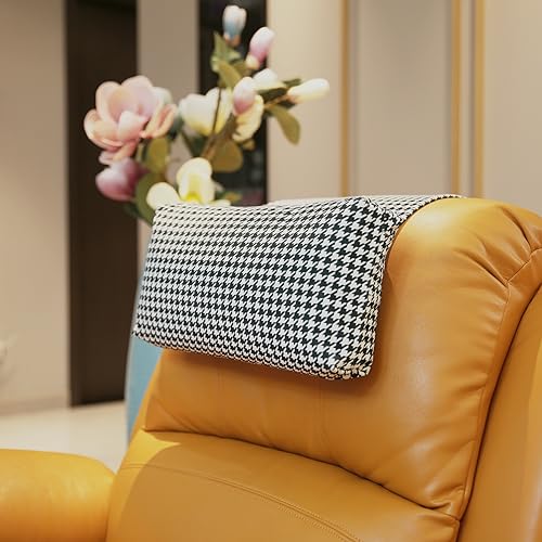 Neck Pillow for Recliner Head Pillow Adjustable Plush Pillow Neck Roll Non Slip Fleece Couch Neck Head Support Pillow for Travel Home Recliner Sofa Armchair
