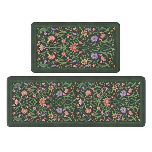 Modern Floral Kitchen Mats