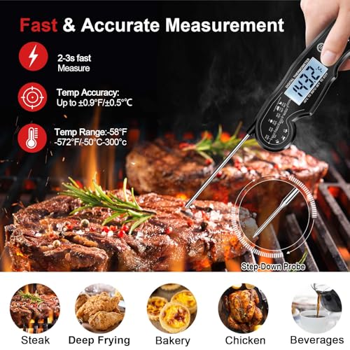 Meat Thermometer Digital for Grilling and Cooking