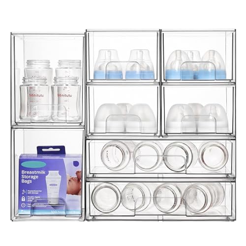 Stackable Storage Drawers Set