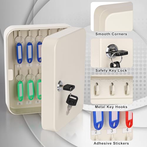 Key Cabinet Wall Mount with Lock