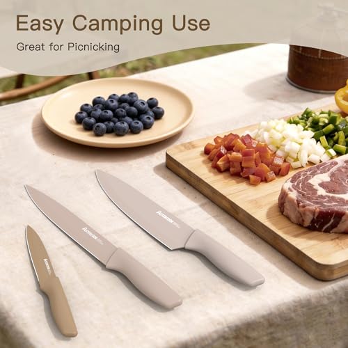 Knife Set 13 Pieces Kitchen Knives Set with Healthy Anti