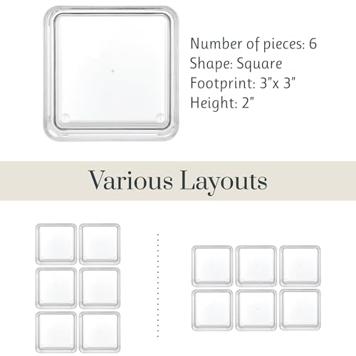 3" Clear Drawer Organizers