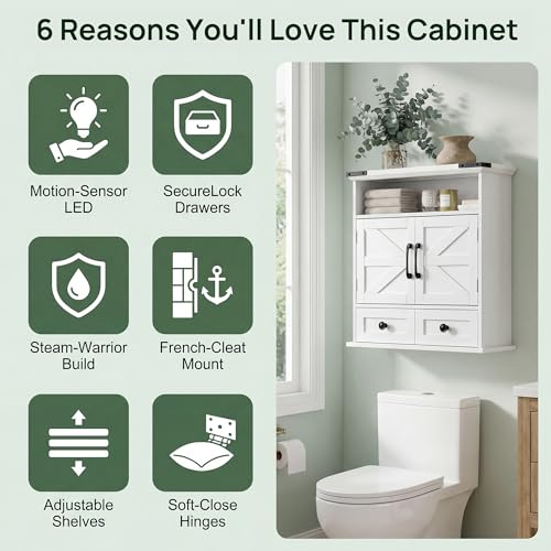 Farmhouse Bathroom Wall Medicine Cabinet