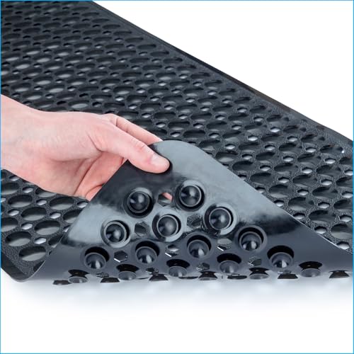 39"x16" Power Grip Non Slip Bathtub Shower Mat