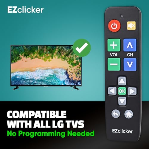 LG TV Remote Big Button TV Remote Control for All LG TV ONLY