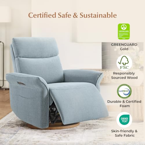 Power Swivel Glider Nursery Recliner Chair