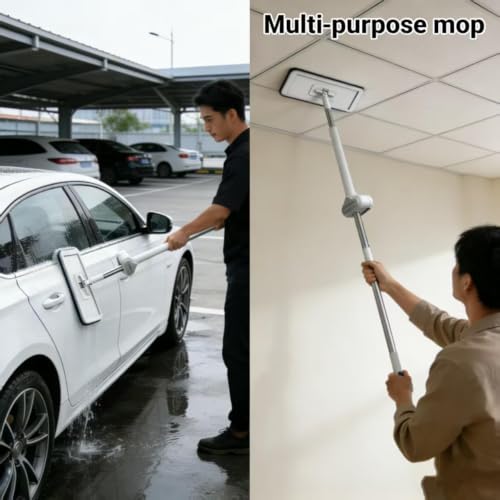 Wet Dry Flat Microfiber Mop for Hardwood Floors