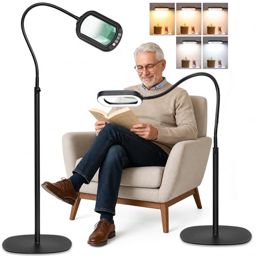 Rectangle Magnifying Glass with Light and Stand