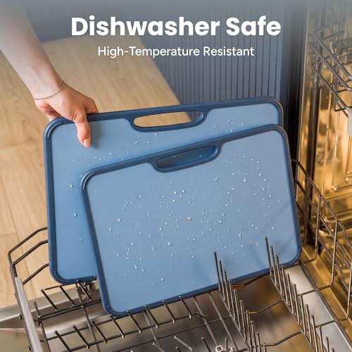Plastic Cutting Board Set with Holder
