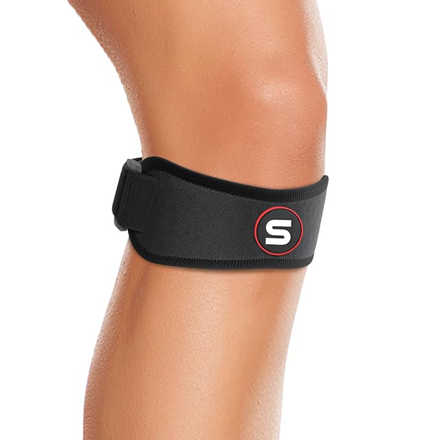 Patellar Tendon Support Strap Swedish Brand for Women & Men Effective Osgood Schlatter Knee Brace Youth & Kids with 3 Adjustable Length fits
