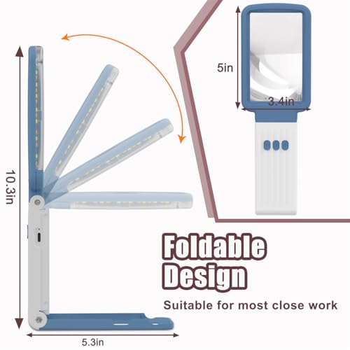 Magnifying Glass with Light and Stand
