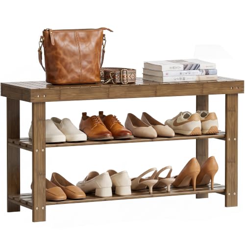 Bamboo Shoe Rack Bench
