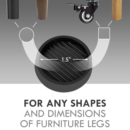 Caster Cups Round Rubber Furniture Cups with Anti