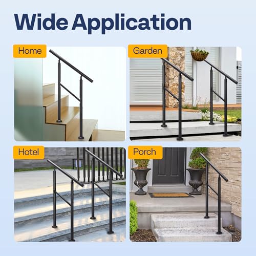 2 Step Hand Rails for Outdoor Steps