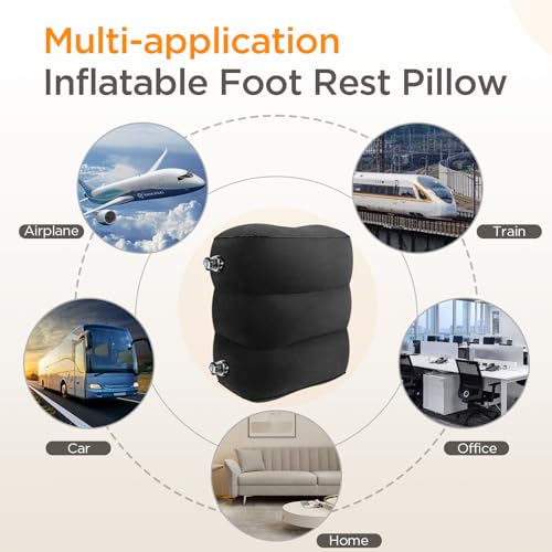 Inflatable Travel Foot Rest Pillow