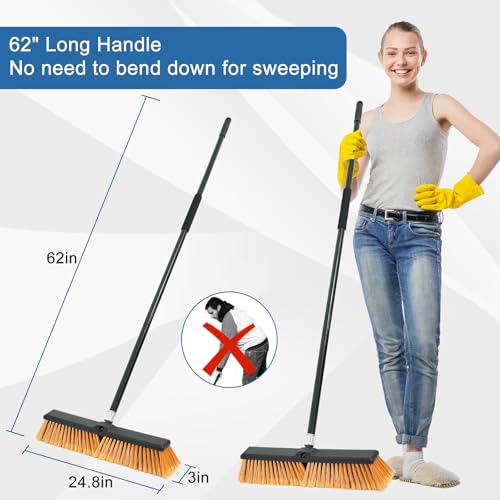 24 Inchs Push Broom Outdoor Heavy Duty