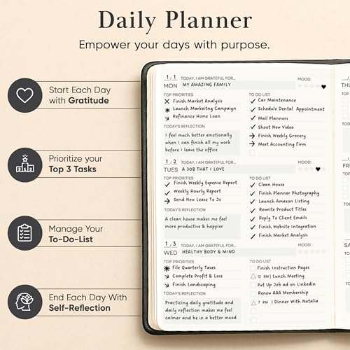 2026 Planner Daily Journal & Gratitude Journal All