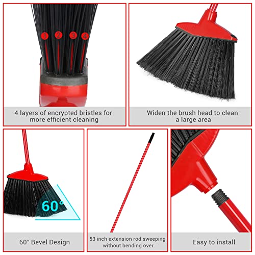 12 Pcs Heavy Duty Broom Bulk
