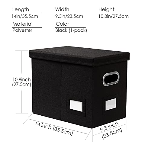 File Box with Metal Brackets