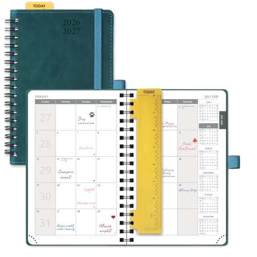 2026 2027 Monthly Planne 18 Month Calendar Agenda with Expense Tracker