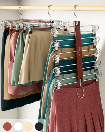Skirt Hangers Space Saving with Clips