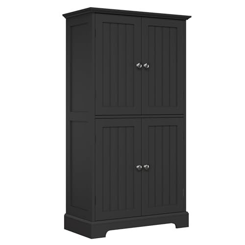 Bathroom Floor Storage Cabinet with Doors