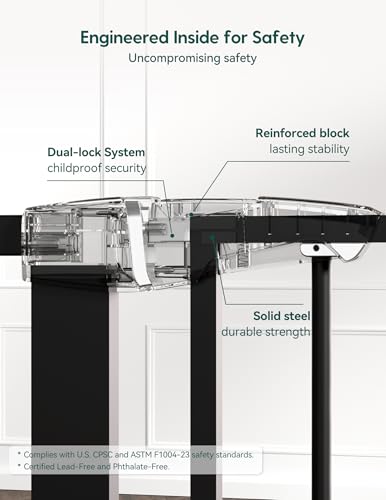 Pressure Mounted Baby Gate for Stairs