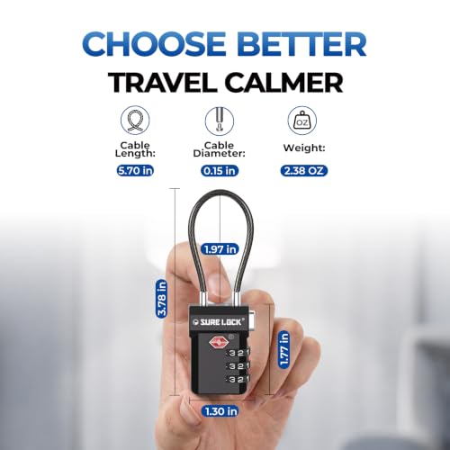 3 Digit TSA Approved Luggage Locks