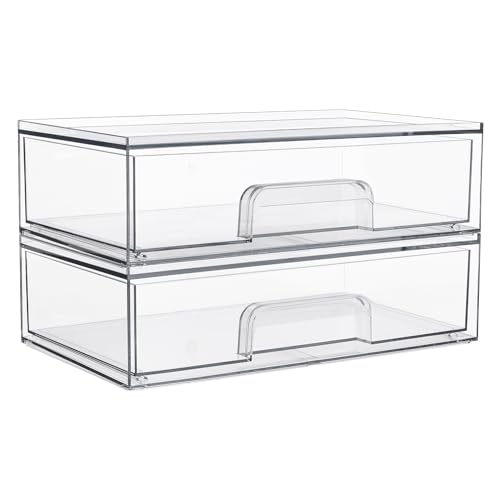 Stackable Storage Drawers Small & Wide & High & Mini