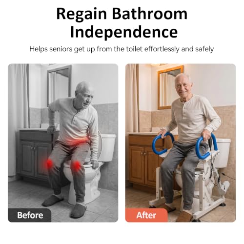 Electric Toilet Seat Lift with Handles