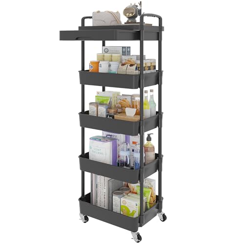 Utility Cart with Drawer & Wheels