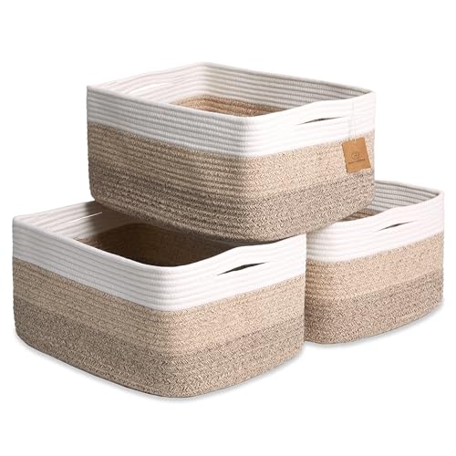 Storage Baskets 16.8" x 13" x 7.6" Bins 3