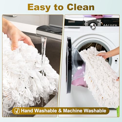 36'' Universal Microfiber and Cotton Mop Pads