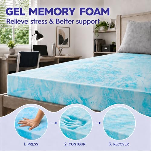3 Inch Dual Layer Memory Foam Mattress Topper