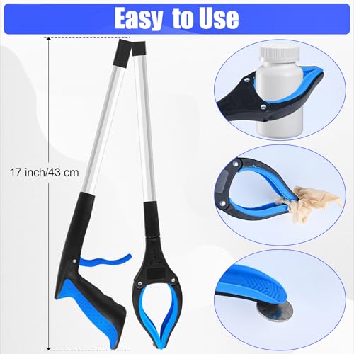 6 Pack 32 Inch Commercial Trash Grabber for Elderly Assist