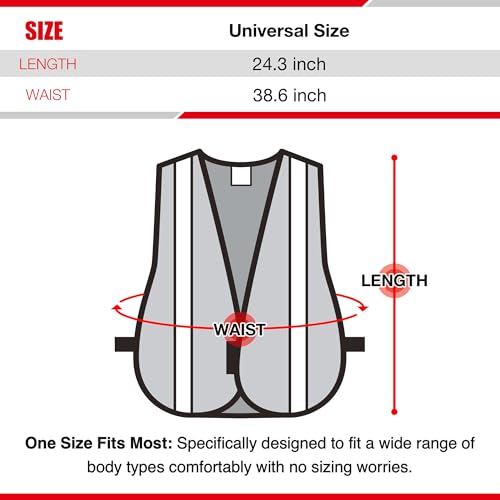 Reflective High Vis Safety Vest Mesh for Men and Women KG0008