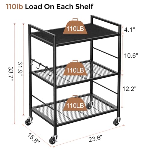 3 Tier Kitchen Cart
