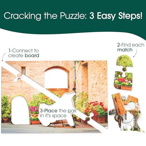 Numbered 3 Pack Large Piece Puzzles for Seniors