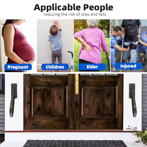 Hand Rails for Outdoor Steps Stair Railing Indoor Rail Metal Heavy Duty Non