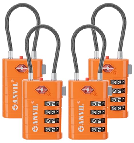 TSA Approved Luggage Locks with Search Alert Indicator